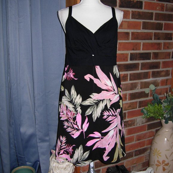 Harbour Black Pink Dress